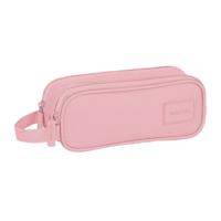 Pennenetui met 2 vakken Safta Roze 21 x 8 x 6 cm