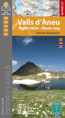Wandelkaart Valls d'Aneu - Mont Valier - Mont-roig / Vall de Montgarri | Editorial Alpina