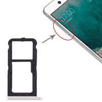 SIM-kaartlade + SIM-kaartlade / Micro SD-kaartlade voor Nokia 7 TA-1041 (Wit)