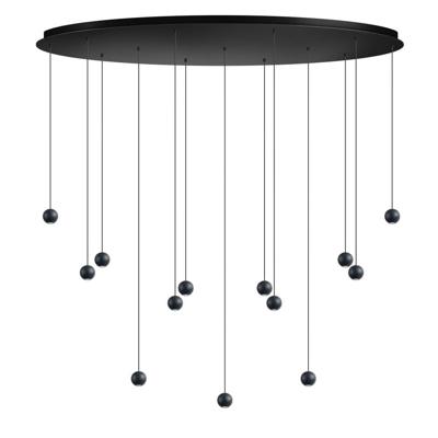 ETH Design hanglampGrace 13-lichts zwart - 05-HL4513-30