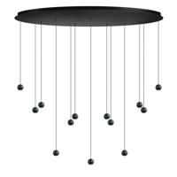 ETH Design hanglampGrace 13-lichts zwart - 05-HL4513-30