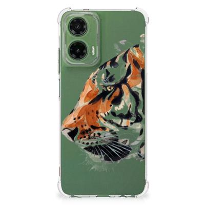 Back Cover Motorola Moto G35 Watercolor Tiger Back Cover Motorola Moto G35 Watercolor Tiger