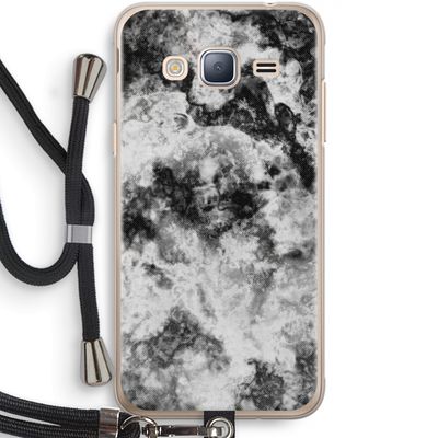 Onweer: Samsung Galaxy J3 (2016) Transparant Hoesje met koord