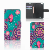 Wiko Lenny Hoesje Cirkels en Vlinders - thumbnail