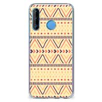 Huawei P30 Lite Doorzichtige Silicone Hoesje Aztec Yellow