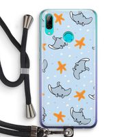 Manta: Huawei P Smart (2019) Transparant Hoesje met koord