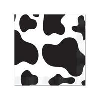 Koeien print dieren thema servetten - 16x stuks - 33 x 33 cm - Papier