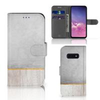 Samsung Galaxy S10e | Book Style Case | Wood Concrete