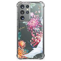 Samsung Galaxy S21 Ultra Case Anti-shock Bird Flowers