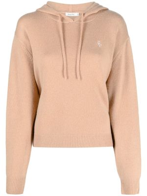 Sporty & Rich hoodie en maille fine - Marron