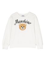 Moschino Kids sweat Teddy Bear à logo brodé - Blanc - thumbnail