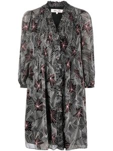 DVF Diane von Furstenberg robe Layla à coupe courte - Noir