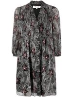 DVF Diane von Furstenberg robe Layla à coupe courte - Noir - thumbnail