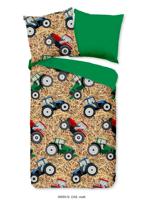 Good Morning Kinderdekbedovertrek "tractor" - Multi - (135x200 cm) - Katoen