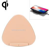 QK11 10W ABS + PC snel opladen Qi Wireless Charger pad voor iPhone Galaxy Huawei Xiaomi LG HTC en andere QI standaard smartphones (goud)