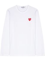 Comme Des Garçons Play t-shirt en coton à patch cœur - Blanc - thumbnail