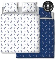 Hive Hello Sailor - Dekbedovertrek - Tweepersoons - 200 x 200 cm - wit/blauw