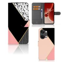 OnePlus Nord 3 | Book Case | Zwart Roze Vormen