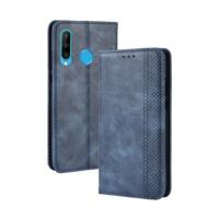 Magnetische gesp retro Crazy Horse textuur horizontale Flip lederen case voor Huawei Maimang 8 met houder & card slots & fotolijst (blauw)