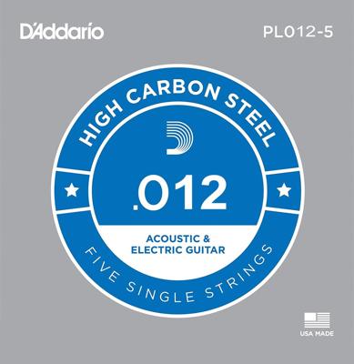 D'Addario PL012-5 Losse Snaren .012 Elektrisch/Western 5-Pack