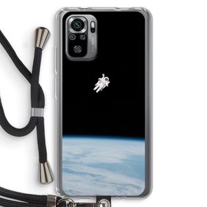 Alone in Space: Xiaomi Redmi Note 10S Transparant Hoesje met koord