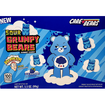 Warheads Grumpy Bears Raspberry 99g bij Jumbo