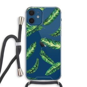 Lange bladeren: iPhone 12 Transparant Hoesje met koord