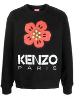 Kenzo sweat Poppy en coton - Noir - thumbnail