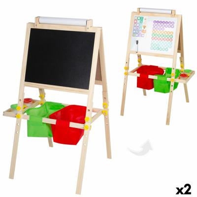 Dubbelzijdig krijtbord Colorbaby 57 x 93 x 59 cm 2 Stuks