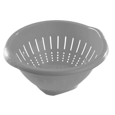 Hega Hogar keuken vergiet - zeef - in het grijs - 30 x 14 cm - met rand - kunststof Hega Hogar keuken vergiet - zeef - in het grijs - 30 x 14 cm - met rand - kunststof