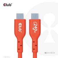 CLUB3D USB2 Type-C Bi-Directional Cable, Data 480Mb,PD 240W(48V/5A) EPR M/M 2m USB IF GECERTIFICEERD - thumbnail