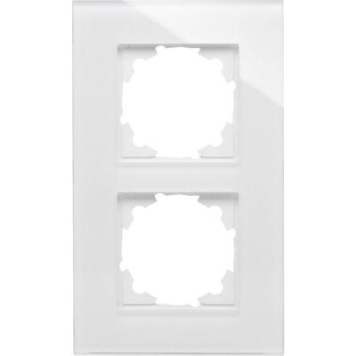 Kopp 405402001 Afdekking Frame 2-voudig HK 07, Athenis Wit (glanzend) 1 stuk(s)