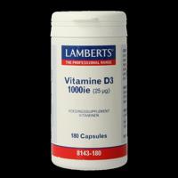 Lamberts Vitamine D3 1000IE/25mcg 180 Capsules