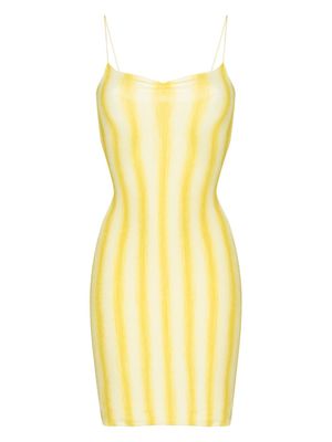 Gimaguas robe courte Simi à rayures - Jaune