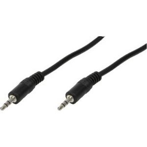 LogiLink 3.5mm - 3.5mm, 2m audio kabel Zwart