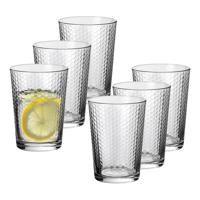 Alessandro Drinkglazen Nature - 12x stuks - glas - 500 ml - 9 x 12 cm