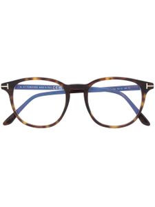 TOM FORD Eyewear lunettes de vue à monture ronde - Marron