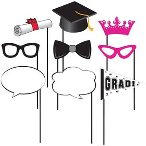 Photo Booth Props Kit Cap & Gown Geslaagd