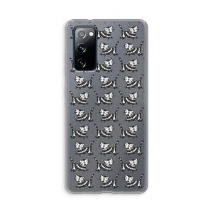 Zwarte poes: Samsung Galaxy S20 FE / S20 FE 5G Transparant Hoesje