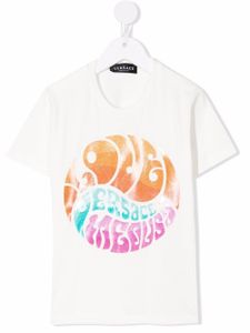 Versace Kids t-shirt à imprimé graphique - Blanc