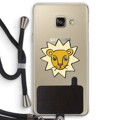 Kleine leeuw: Samsung Galaxy A3 (2016) Transparant Hoesje met koord