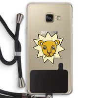 Kleine leeuw: Samsung Galaxy A3 (2016) Transparant Hoesje met koord