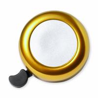Fietsbel Ring - metallic goud - Dia 5.5 cm - Aluminium - verstelbaar   -