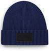 Beechfield CB442R Fashion Patch Beanie - Oxford Navy/Black - One Size