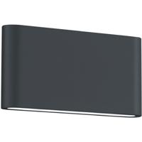 LED Tuinwandlamp Antraciet 8W - Up & Down Verlichting - Aluminium