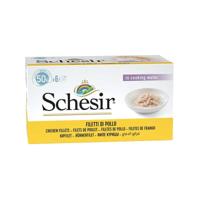 SCHESIR Kipfilets in bouillon - nat kattenvoer - 6x50g
