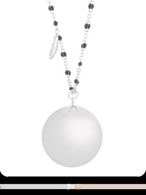 Proud MaMa Zwangerschapsketting Babybel Ketting Mother Fine silver/gri