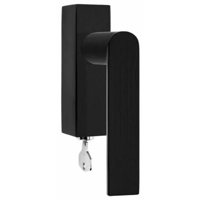 Formani PBA101-DKLOCK draaikiepgarnituur afsluitbaar PVD mat zwart linksdraaiend