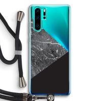Combinatie marmer: Huawei P30 Pro Transparant Hoesje met koord