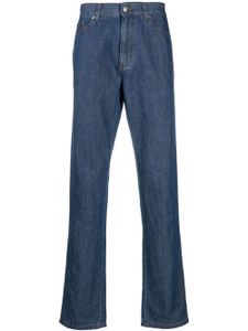 Zegna jean droit à taille basse - Bleu